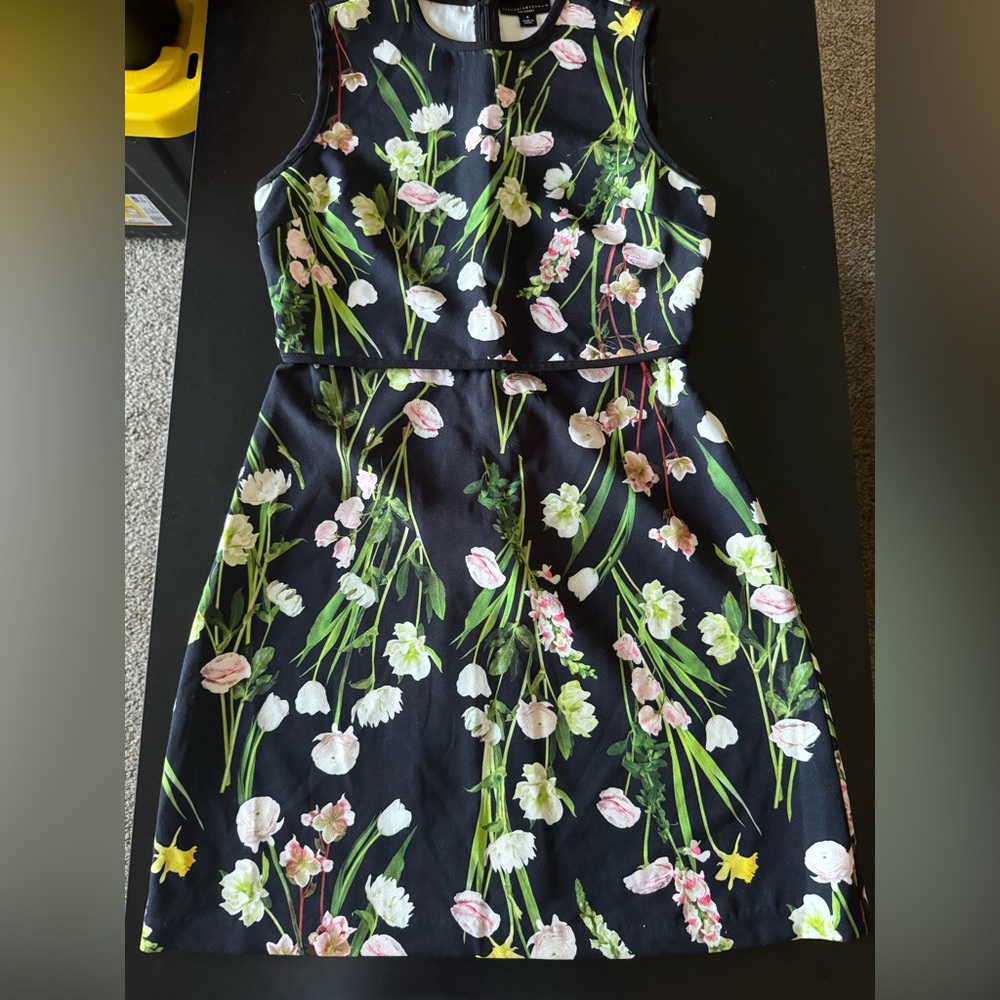 Victoria Beckham for Target Black Floral  Dress